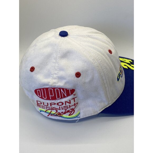 Jeff Gordon #24 White Dupont Racing Hendrick Nascar Cap Hat Snap-back Chase - Picture 10 of 16